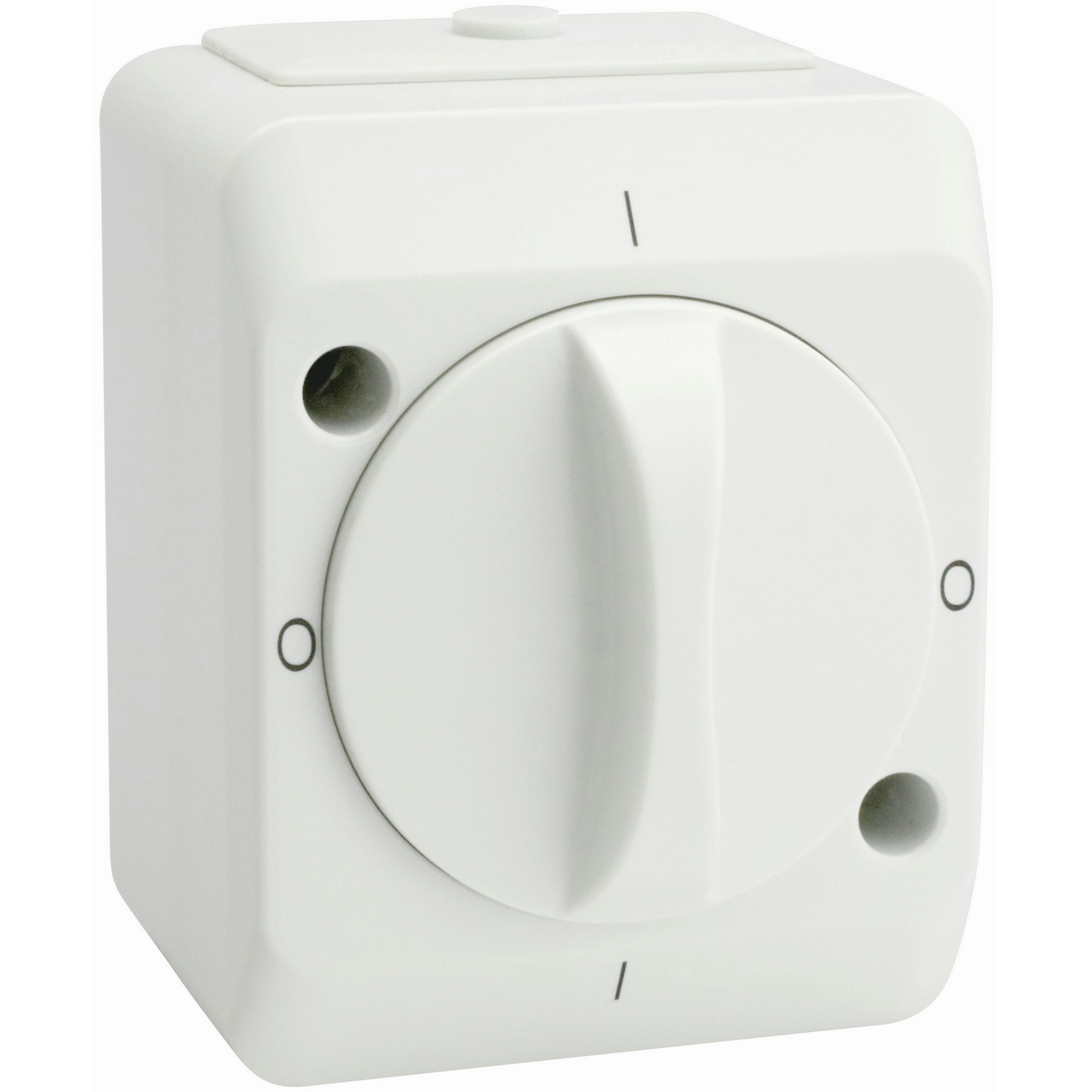 Strömbrytare Malmbergs Nordic Vridbr 2-Pol Vit 10Ax