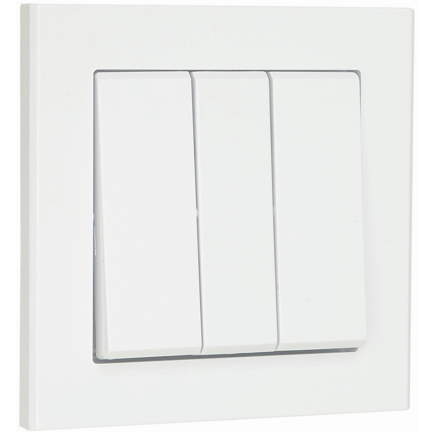 Strömbrytare Malmbergs Optima 3X1-Pol Skruvlös