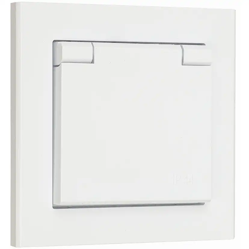 Vägguttag Malmbergs Optima 1-V IP44 Skruvlös