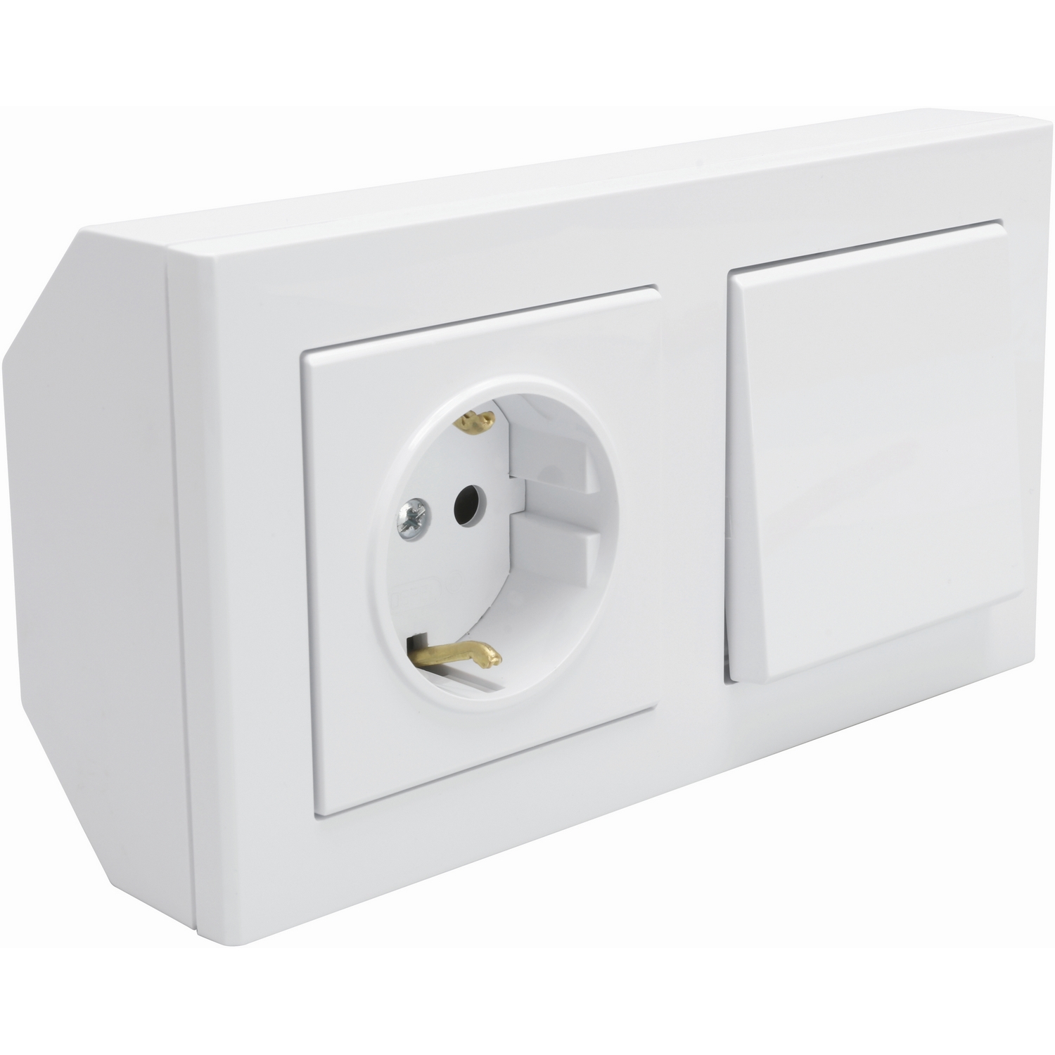 Hörnbox Malmbergs Optima 1P/Tr+Uttag