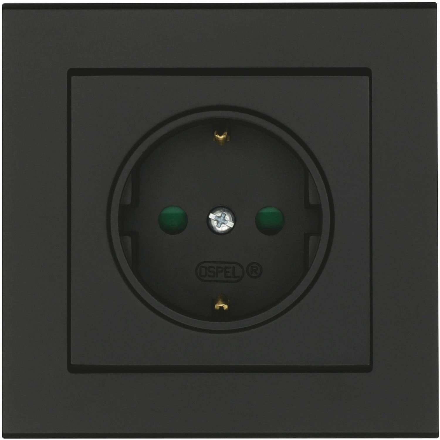 Vägguttag Malmbergs Optima 1-V Mj med Skruvanslutning