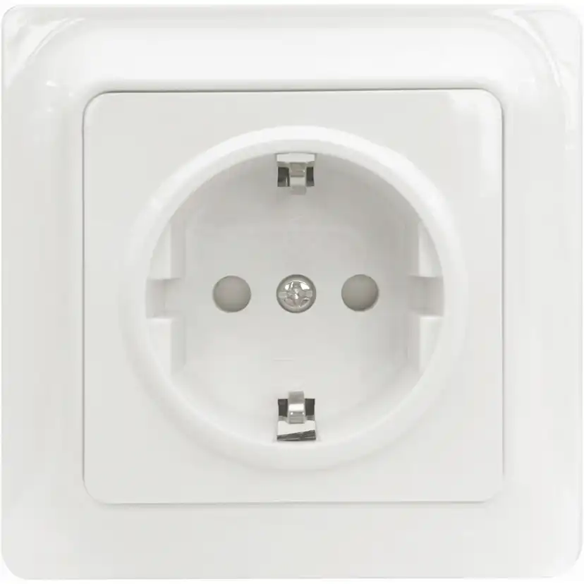 Vägguttag Malmbergs Gamma 1-Vägs Inf med Skruvanslutning