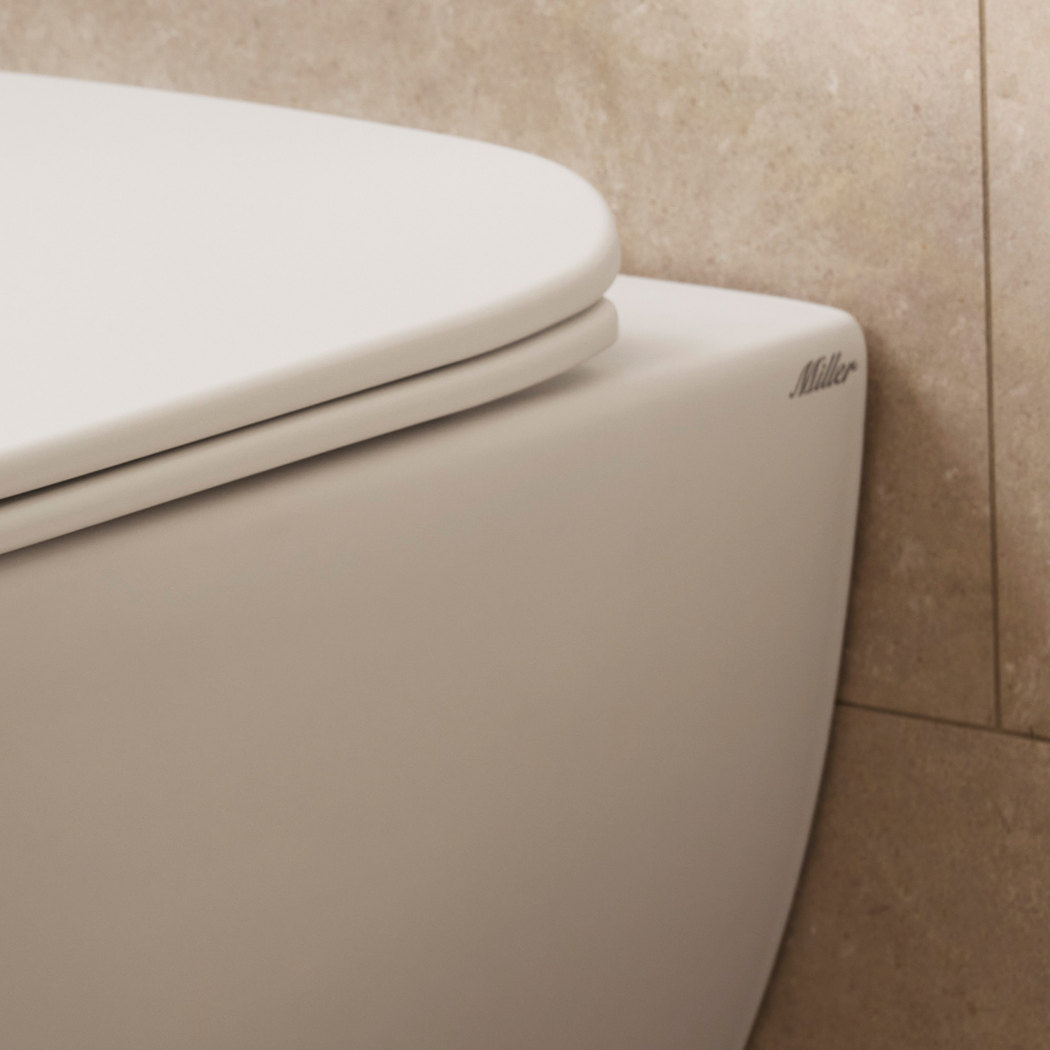 Vägghängd Toalettstol Miller Badrum Rimless