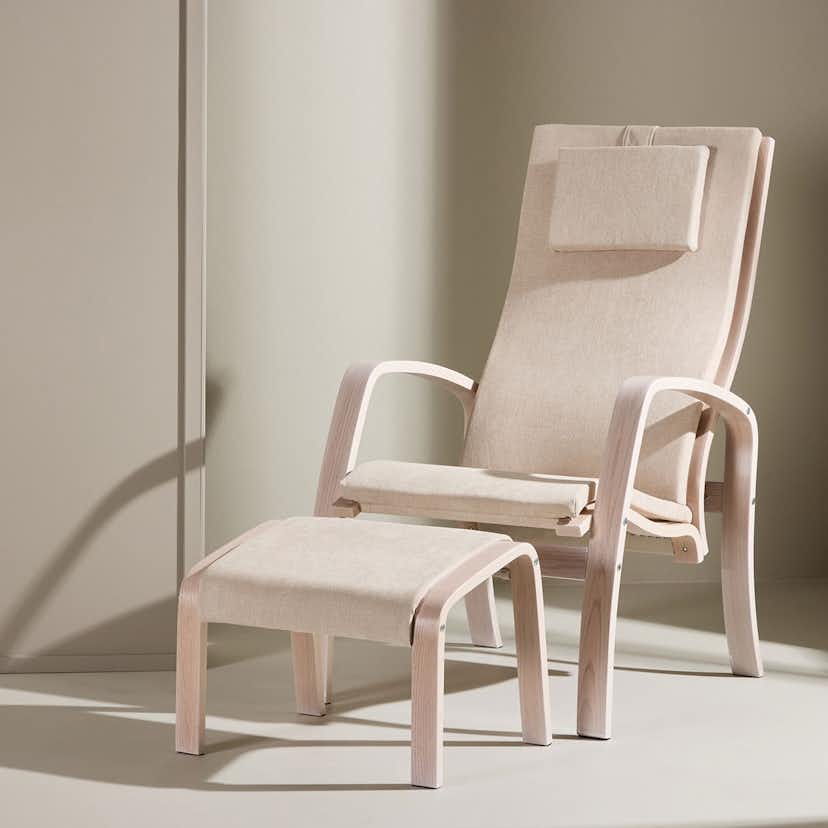 Loungefåtölj Venture Home Grötö med Fotpall