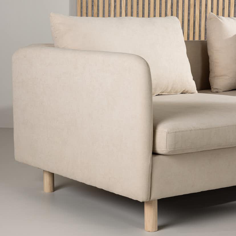 3-sitssoffa Venture Home Zero Ljusbeige 183,5 cm