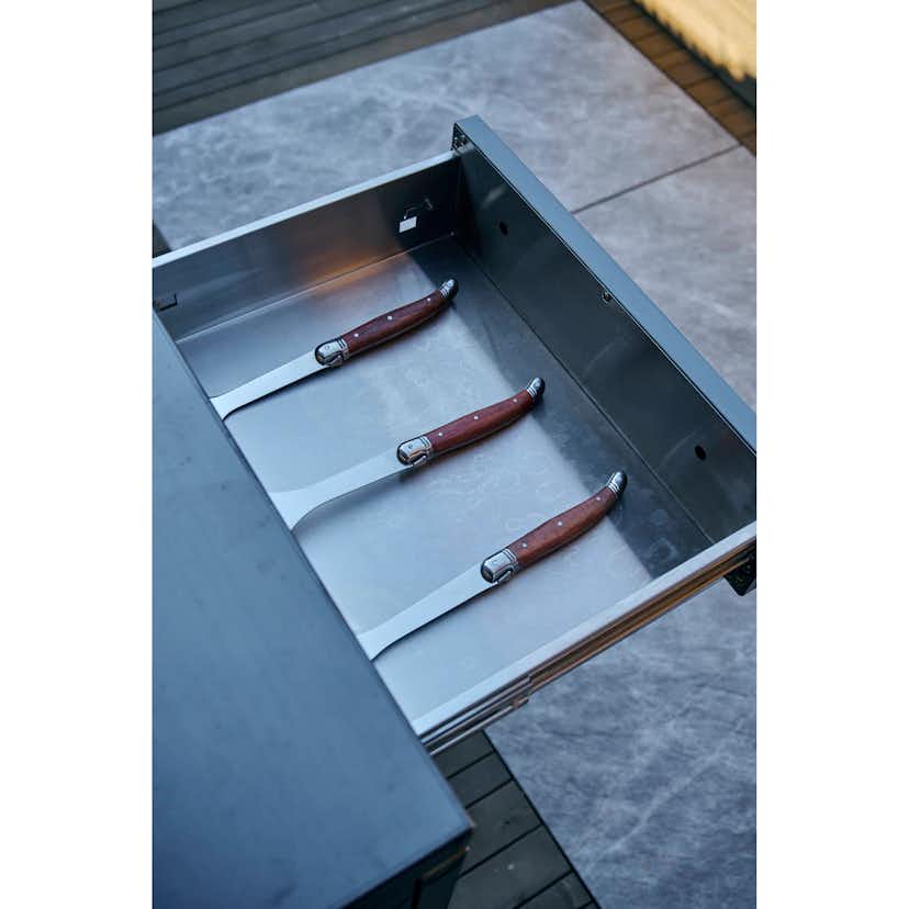 Förvaringsmodul med arbetsbänk Myoutdoorkitchen Nordic Line Stainless 304SS