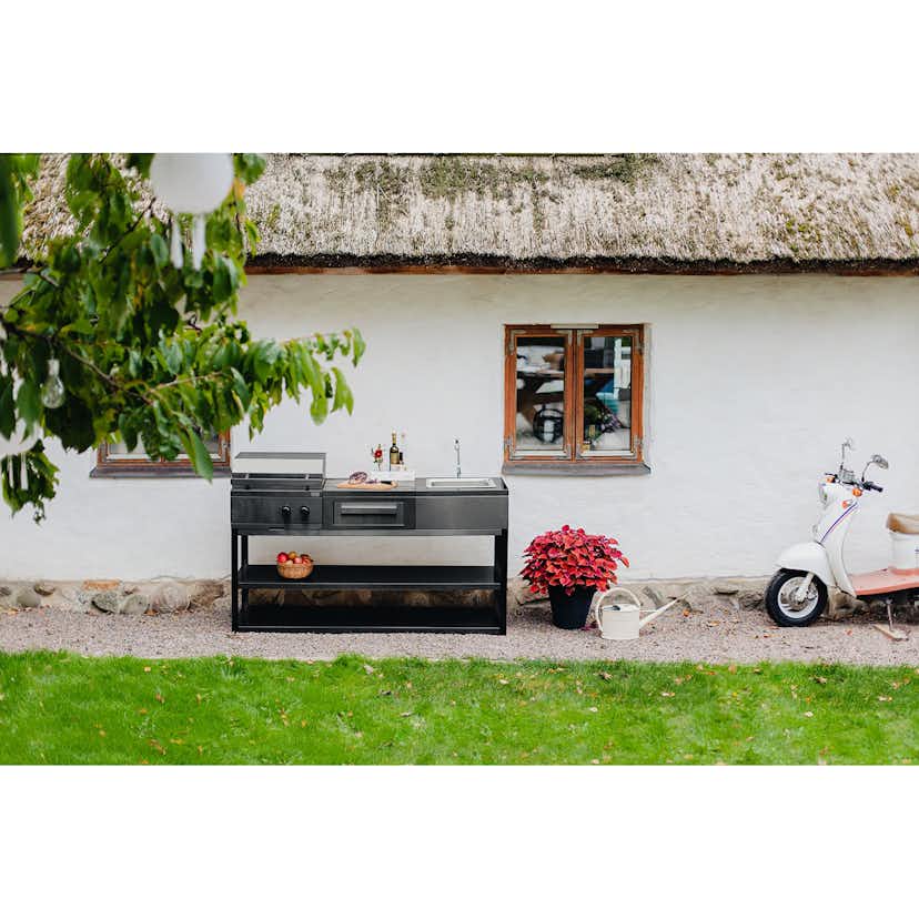 Förvaringsmodul med arbetsbänk Myoutdoorkitchen Nordic Line Stainless 304SS