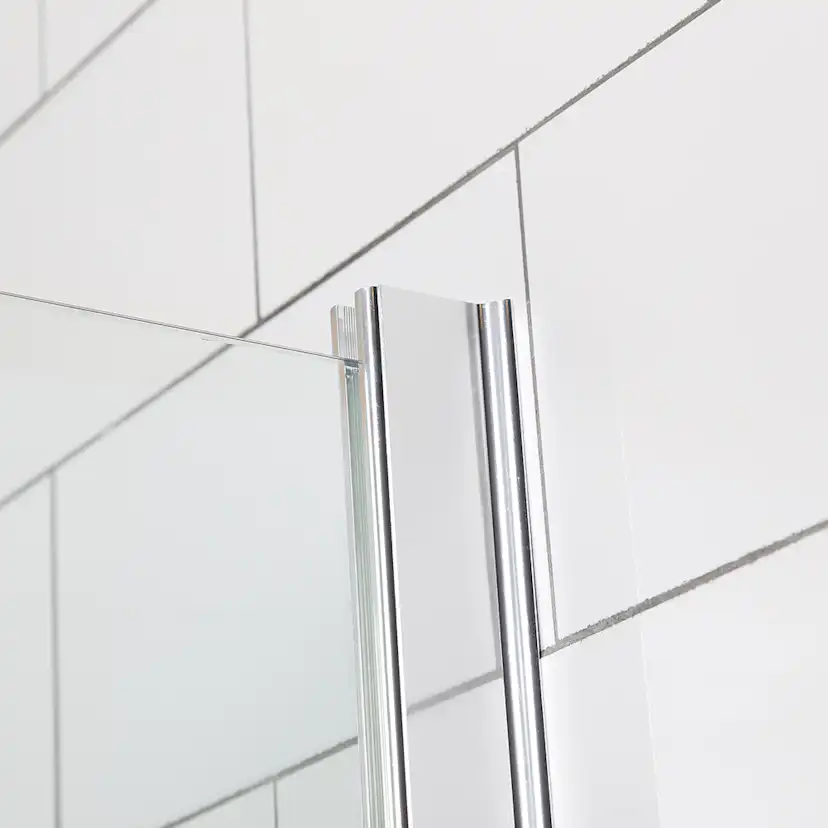 Duschdörr Bathlife Mångsidig Rak Vägg + Rak Dörr Mellan Vägg Delvis Frostat Glas