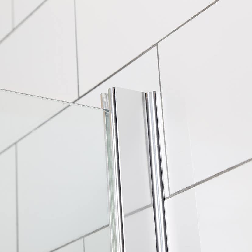 Duschhörn Bathlife Mångsidig Rak Vägg + Rak Dörr Delvis Frostat Glas