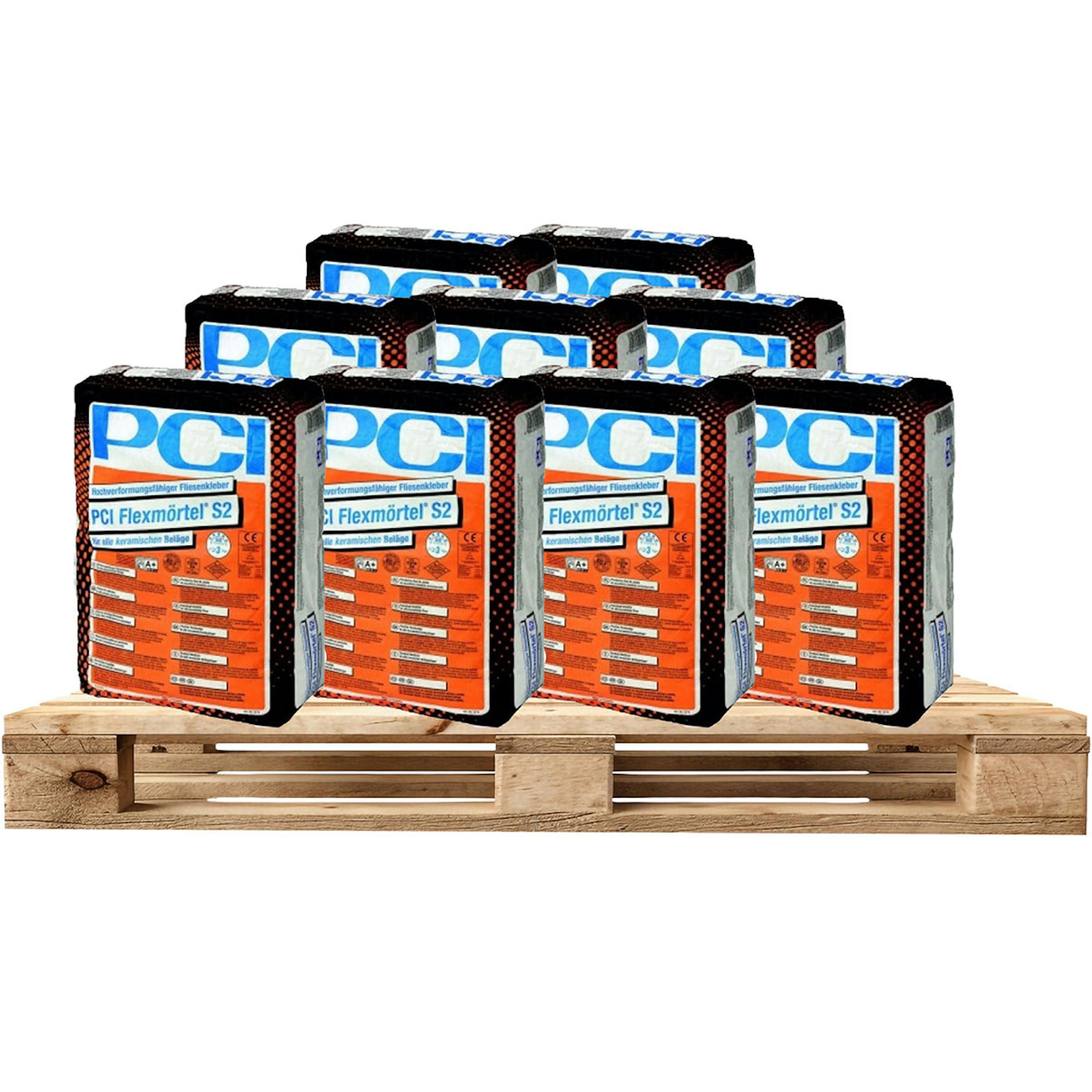 Fästmassa PCI Flexmörtel S2 Pall 48 st/20 kg