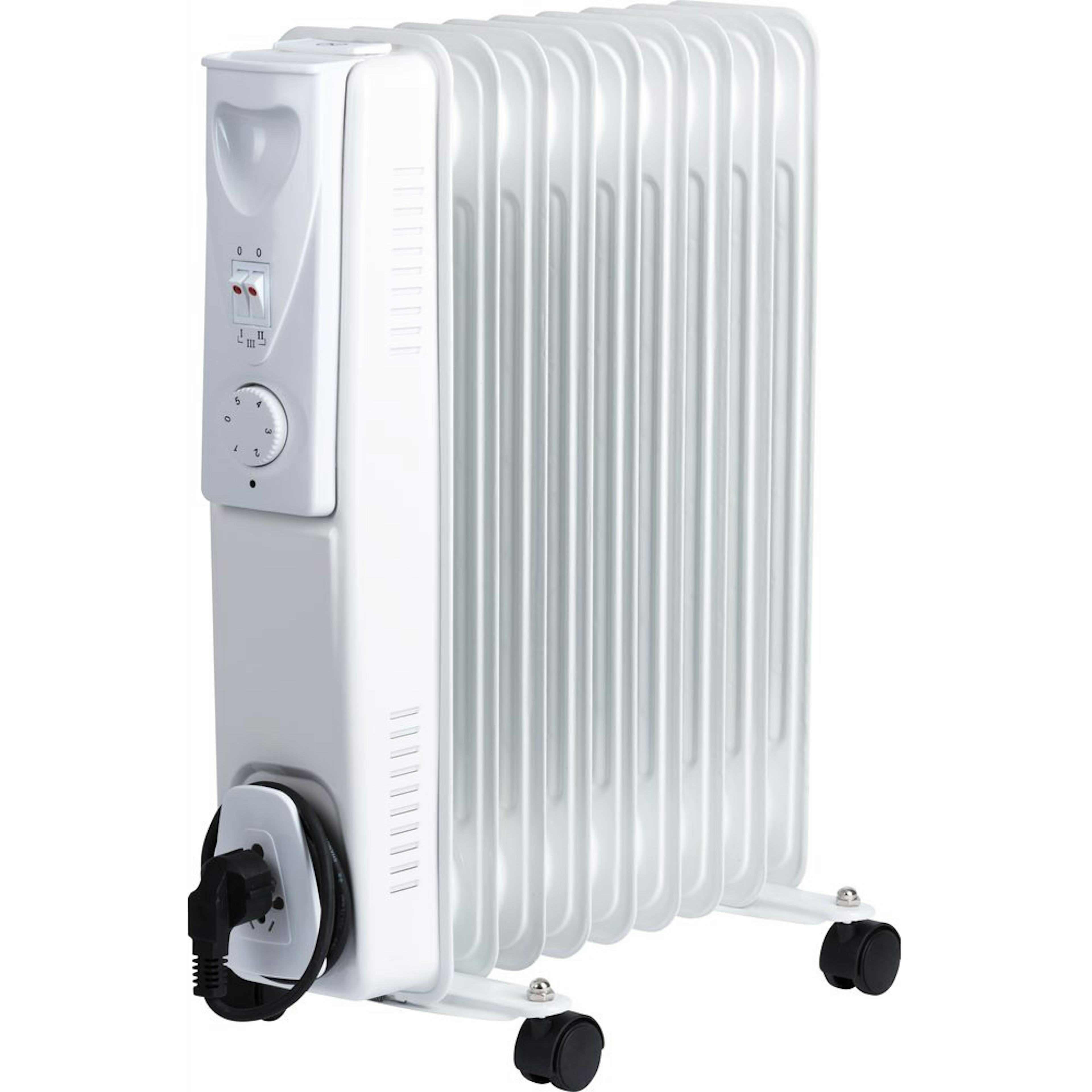 Värmeelement Gelia Fristående Oljefyllt 2000 W med Hjul