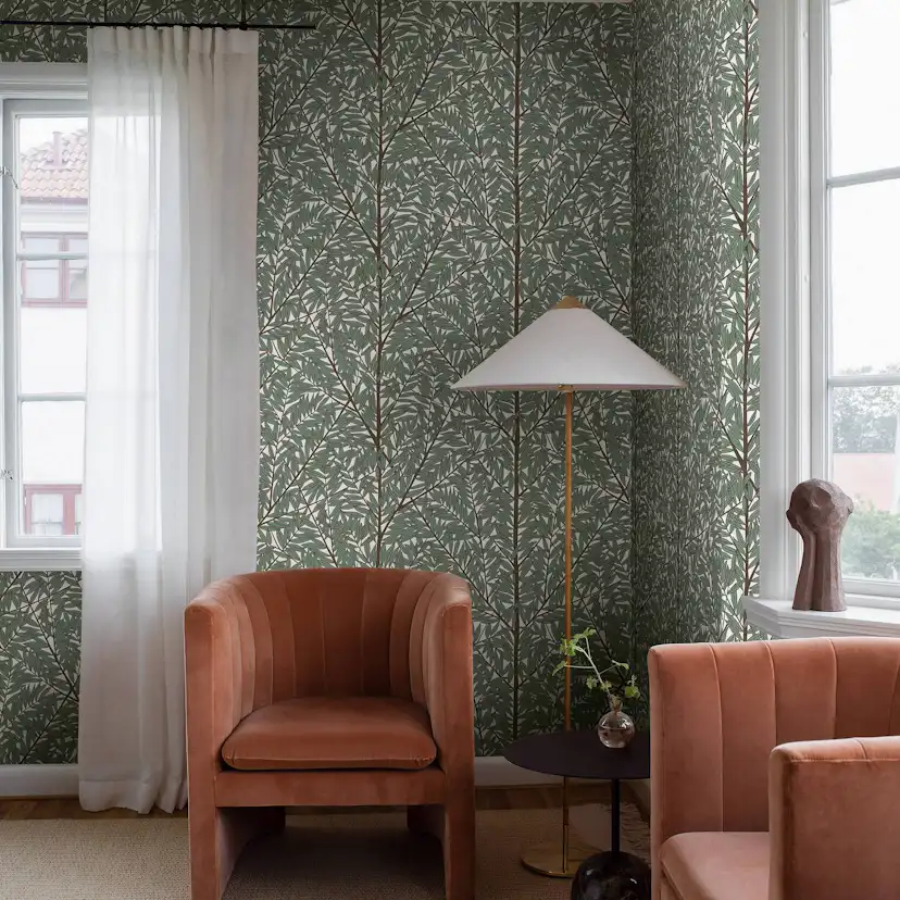 Tapet Boråstapeter Viola Gråsten Korgpil 1956