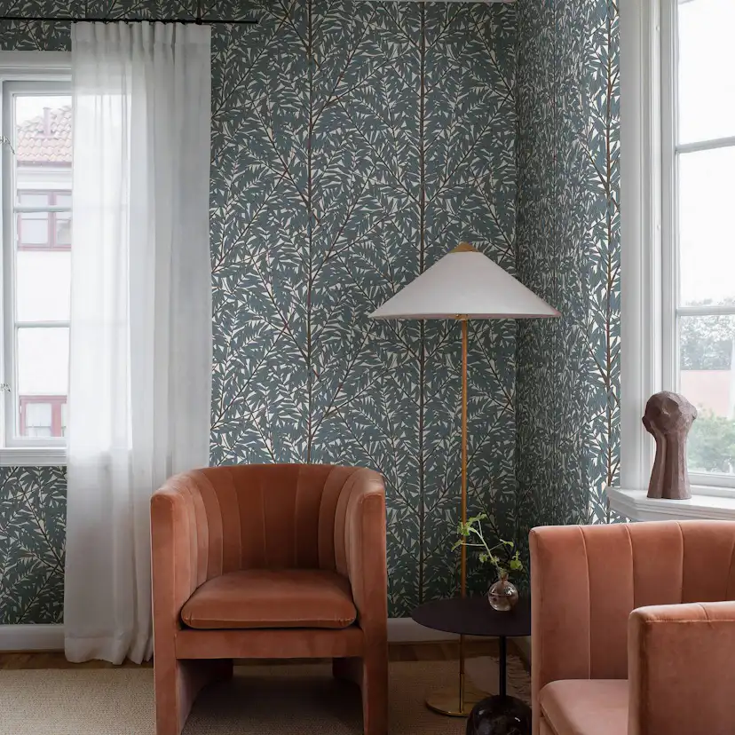 Tapet Boråstapeter Viola Gråsten Korgpil 1957