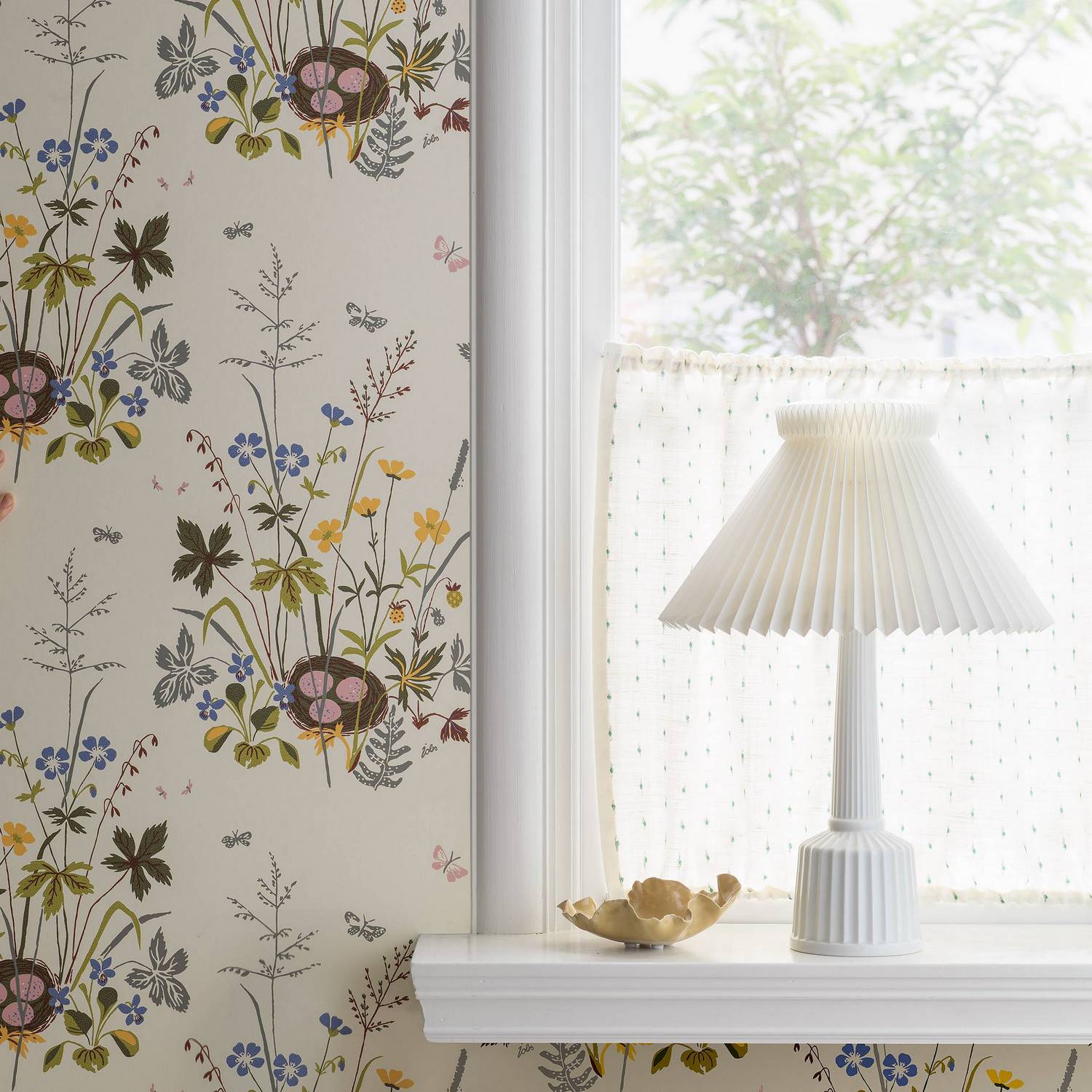 Tapet Boråstapeter Lisbet Jobs Fågelbo 1961