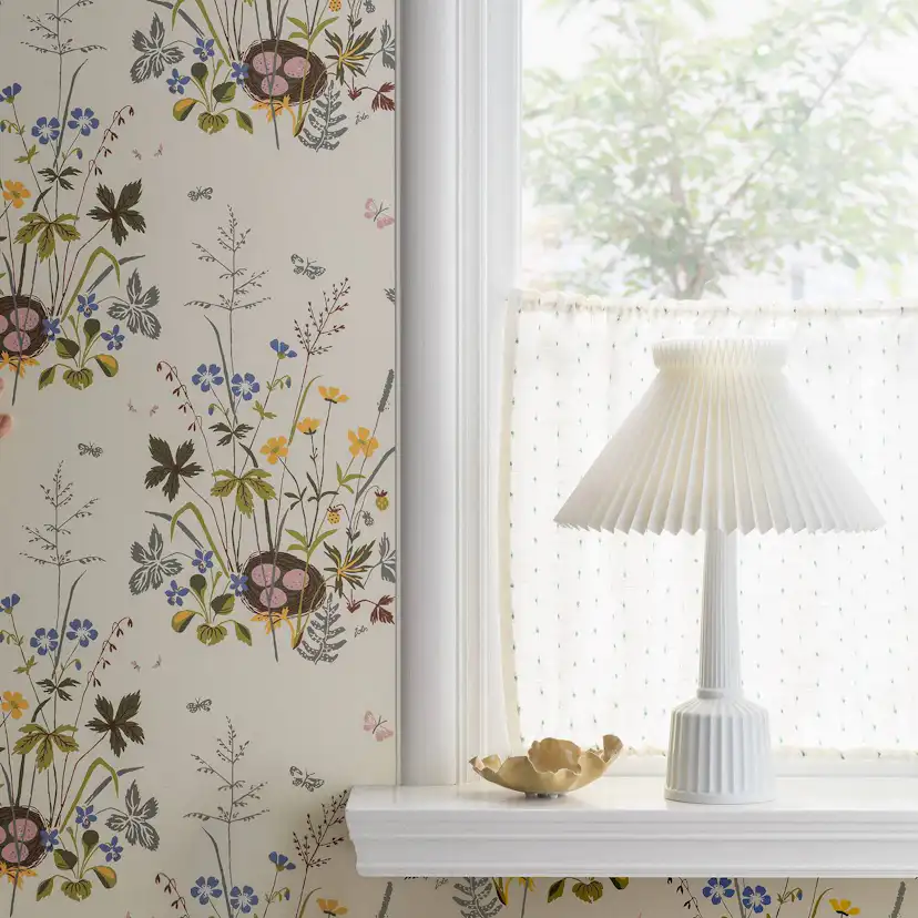 Tapet Boråstapeter Lisbet Jobs Fågelbo 1961