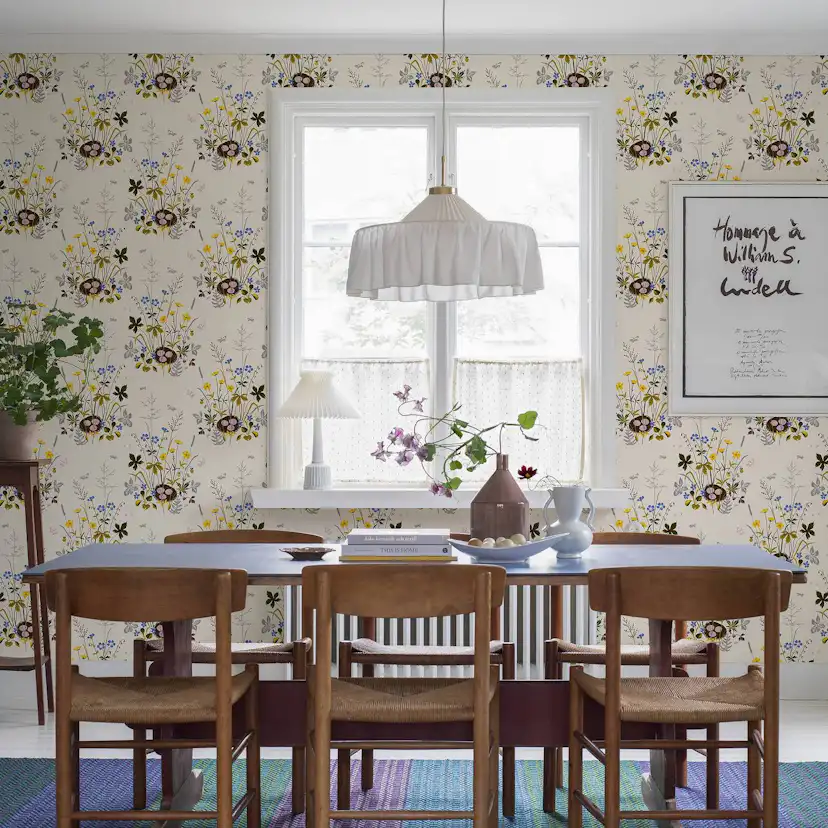 Tapet Boråstapeter Lisbet Jobs Fågelbo 1961