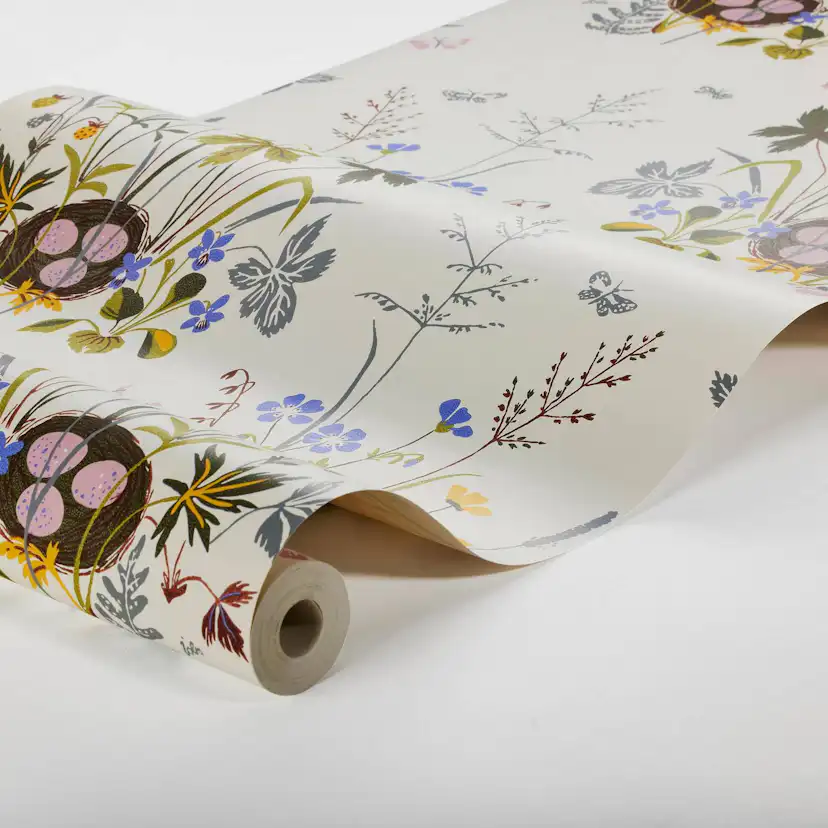 Tapet Boråstapeter Lisbet Jobs Fågelbo 1961