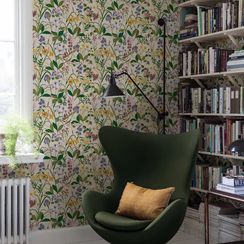 Tapet Boråstapeter Gocken Jobs Ros och Lilja 1962