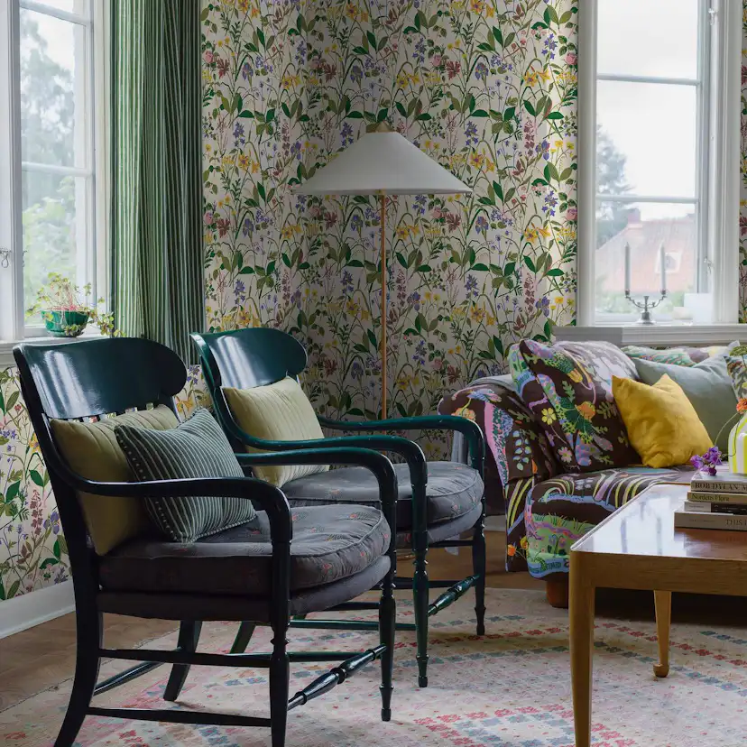 Tapet Boråstapeter Gocken Jobs Ros och Lilja 1962