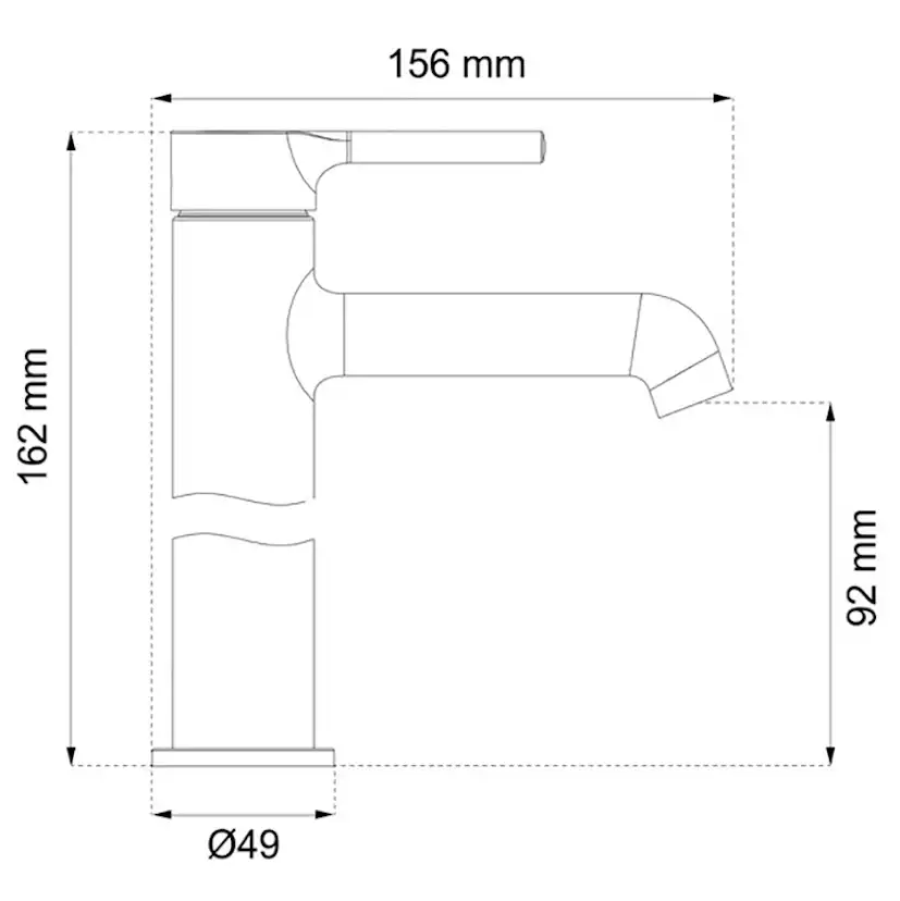 Tvättställsblandare Habo Peony