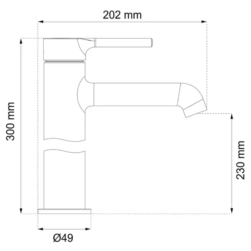 Tvättställsblandare Habo Peony Hög