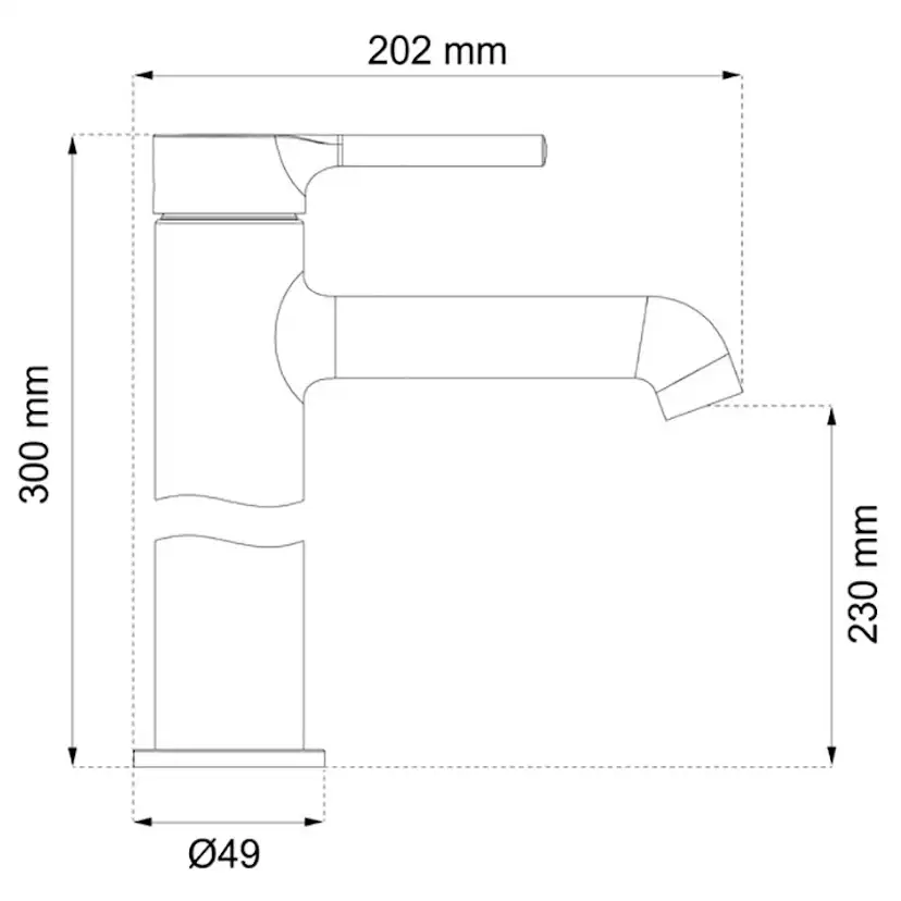 Tvättställsblandare Habo Peony Hög