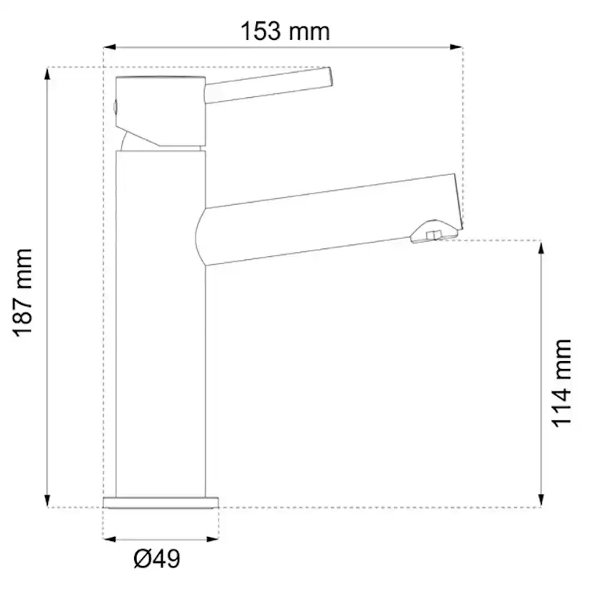 Tvättställsblandare Habo Flora