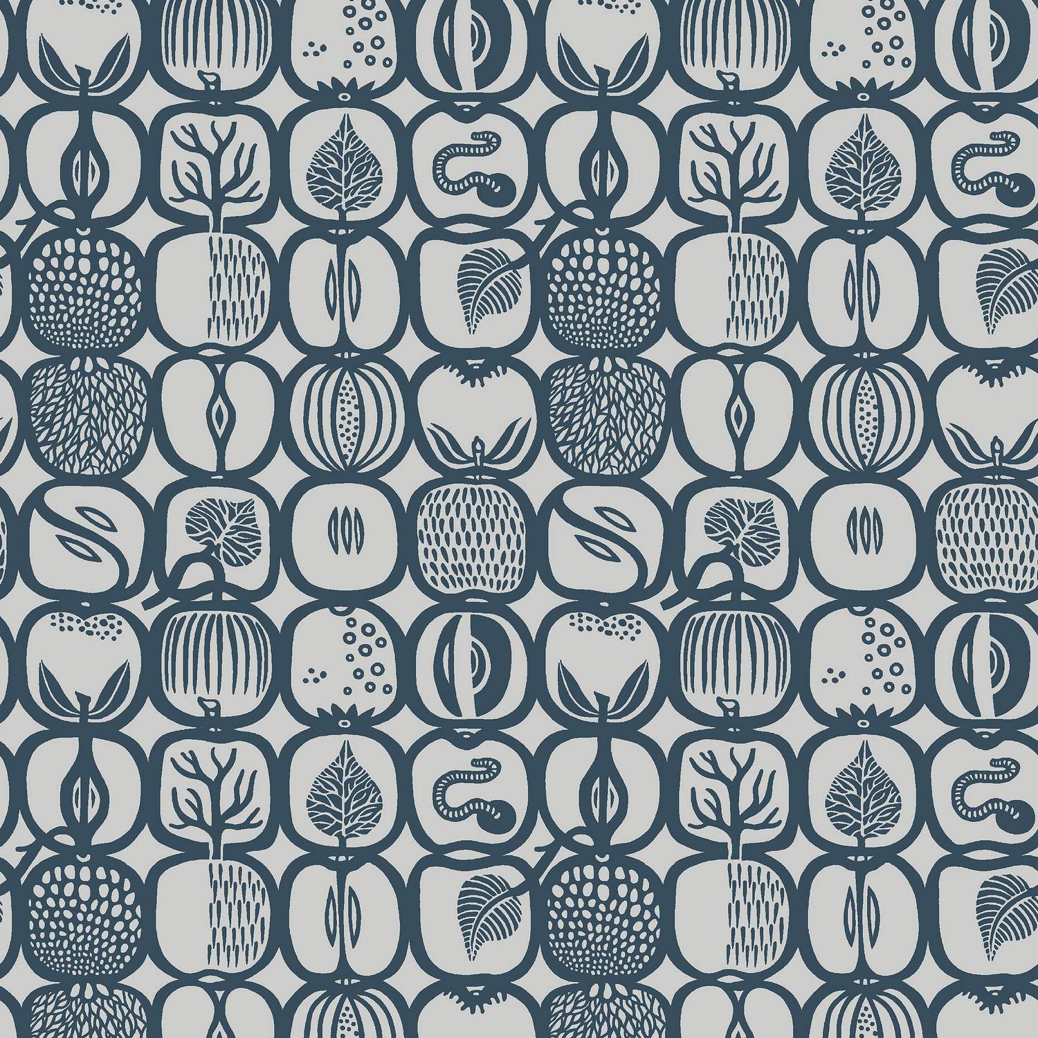 Tapet Boråstapeter Stig Lindberg Fruktlåda 1973