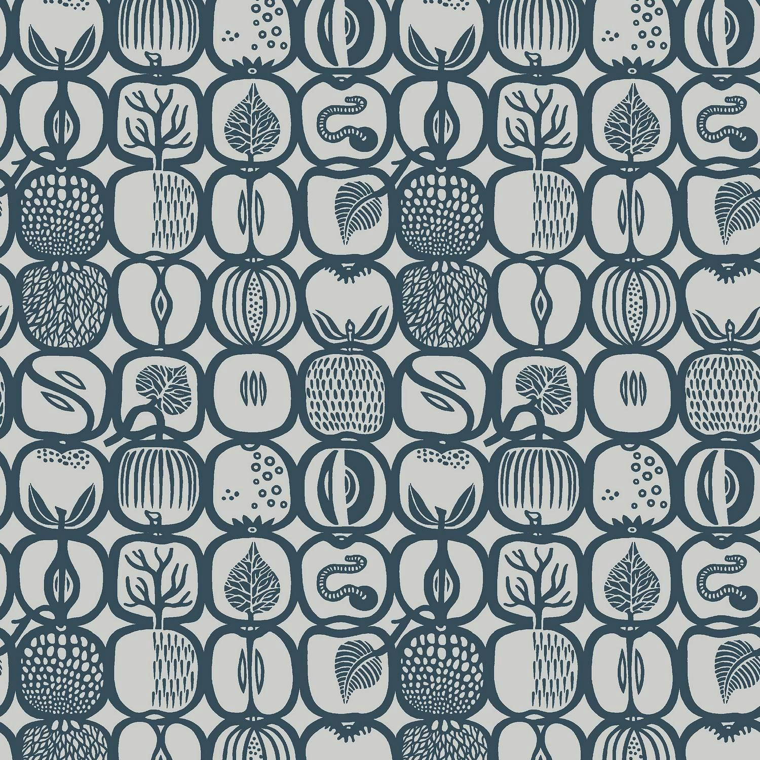 Tapet Boråstapeter Stig Lindberg Fruktlåda 1973