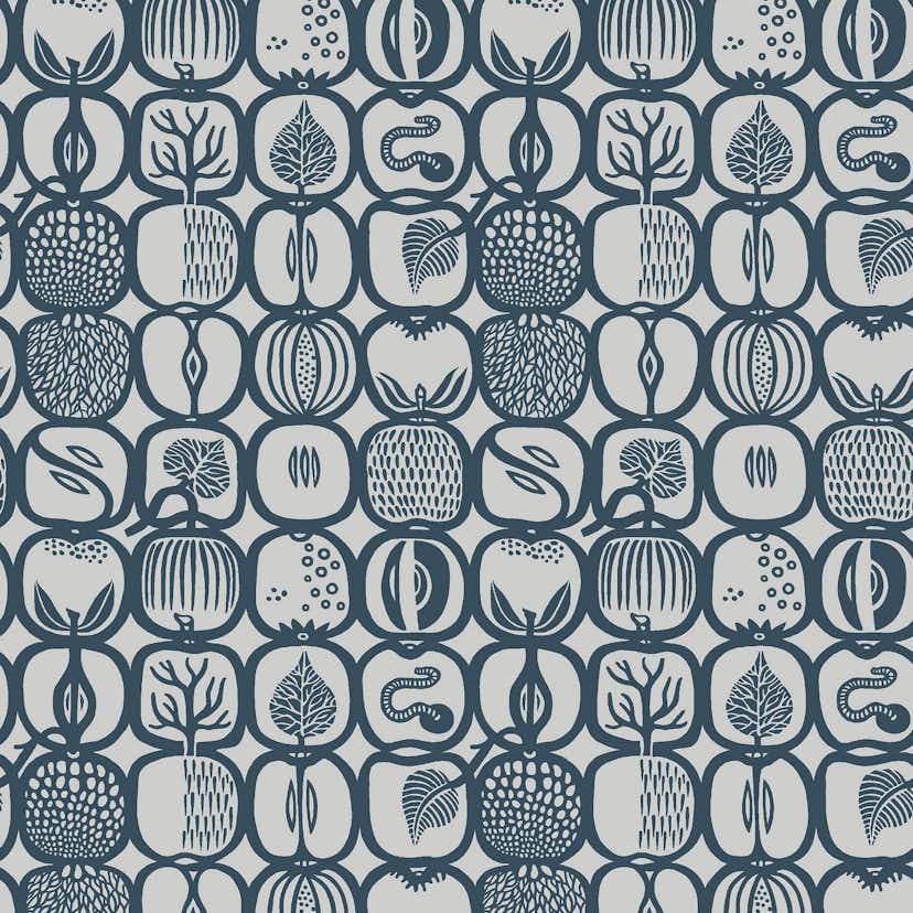 Tapet Boråstapeter Stig Lindberg Fruktlåda 1973