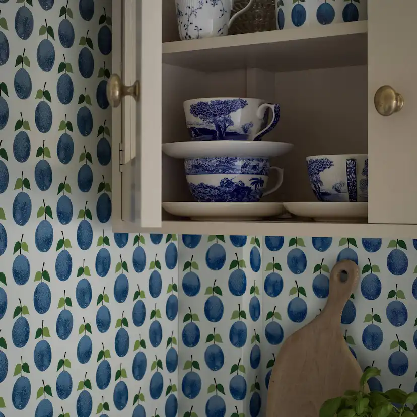 Tapet Boråstapeter Stig Lindberg Prunus 1974