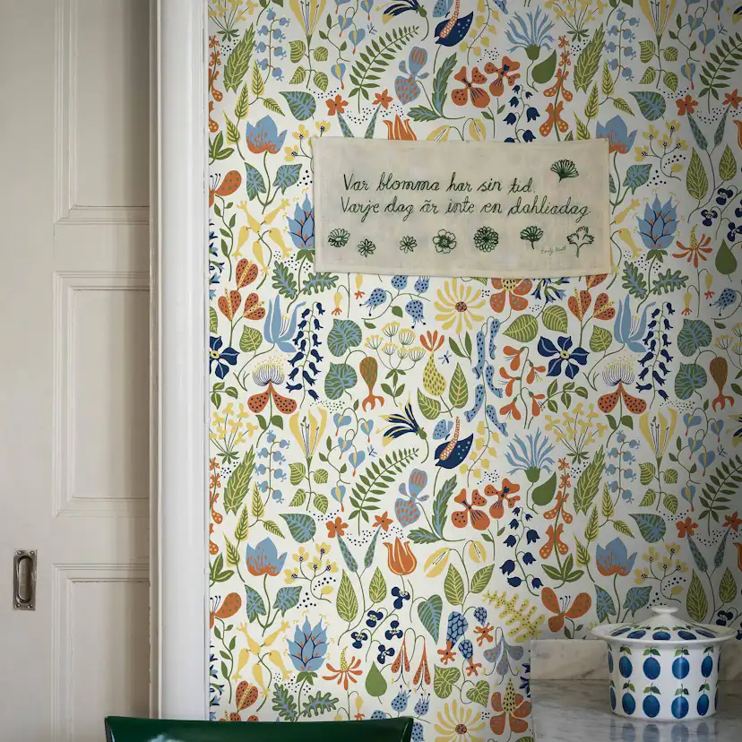 Tapet Boråstapeter Stig Lindberg Herbarium 1978