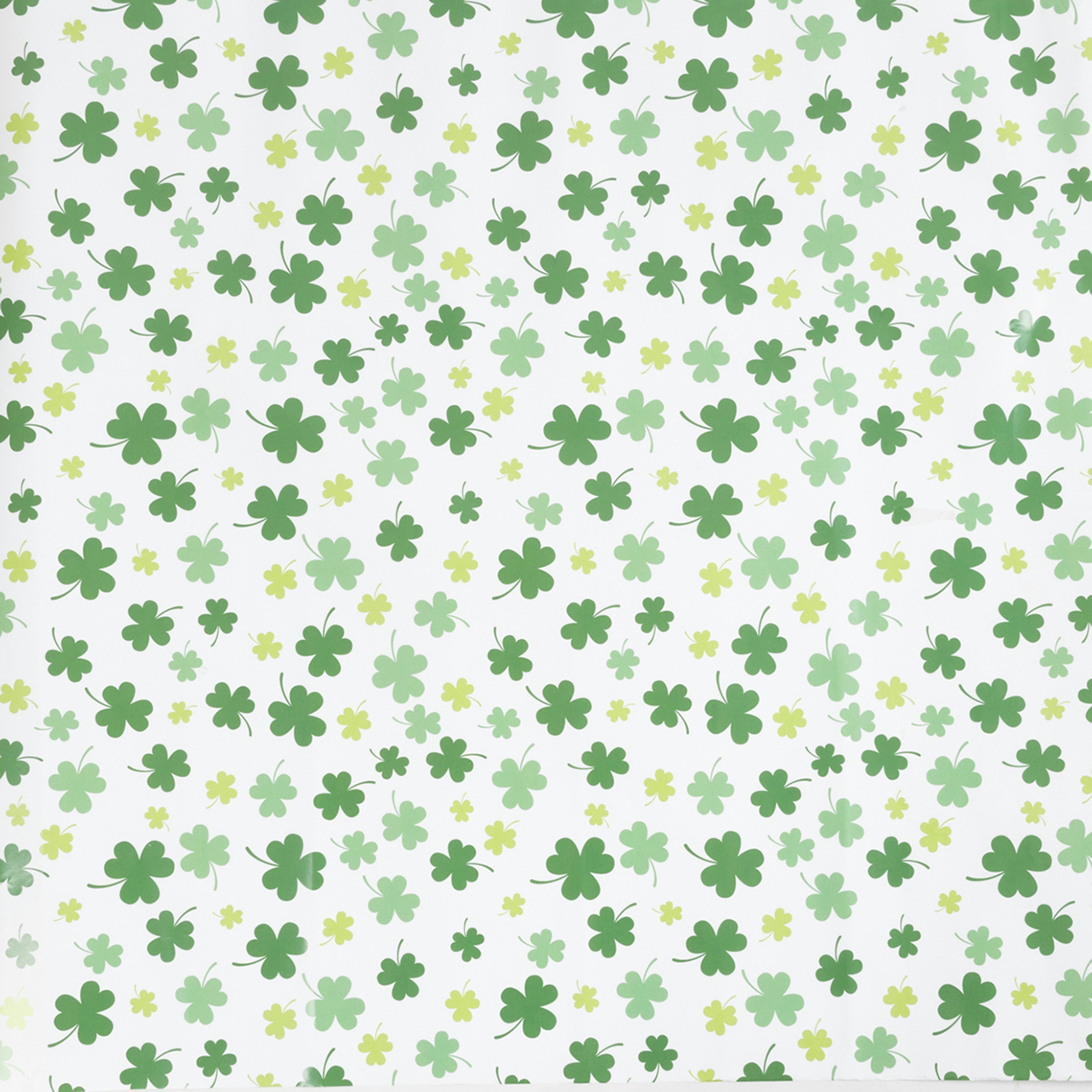 Presentpapper Creativ Company Grön Klöver 100 m