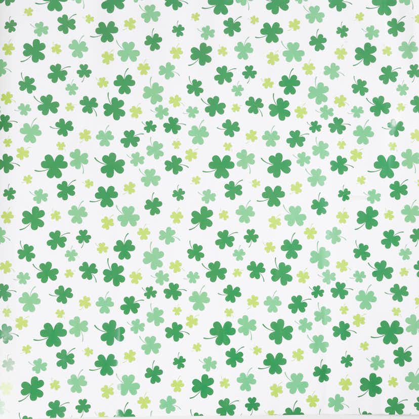 Presentpapper Creativ Company Grön Klöver 100 m