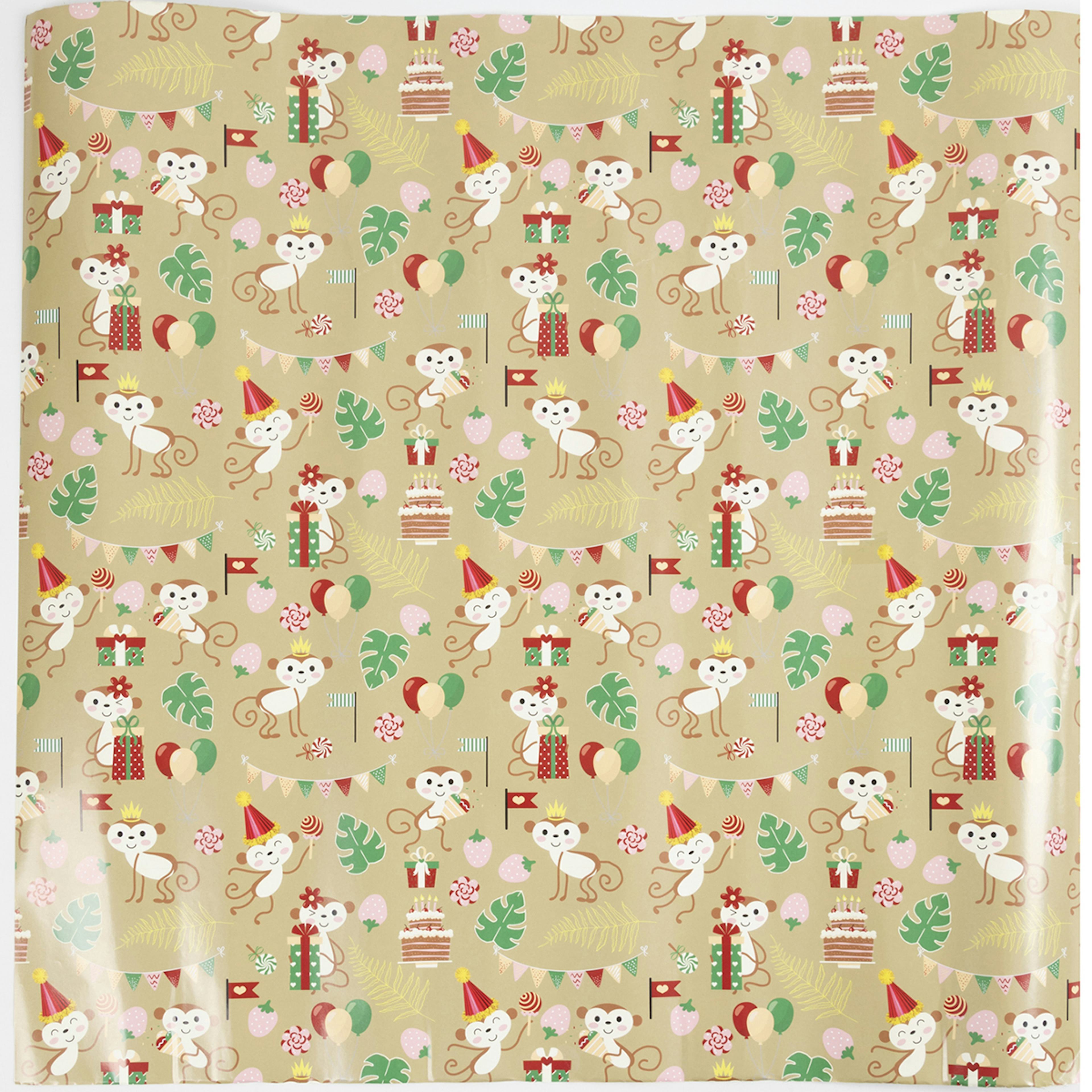 Presentpapper Creativ Company Festliga Apor 100 m