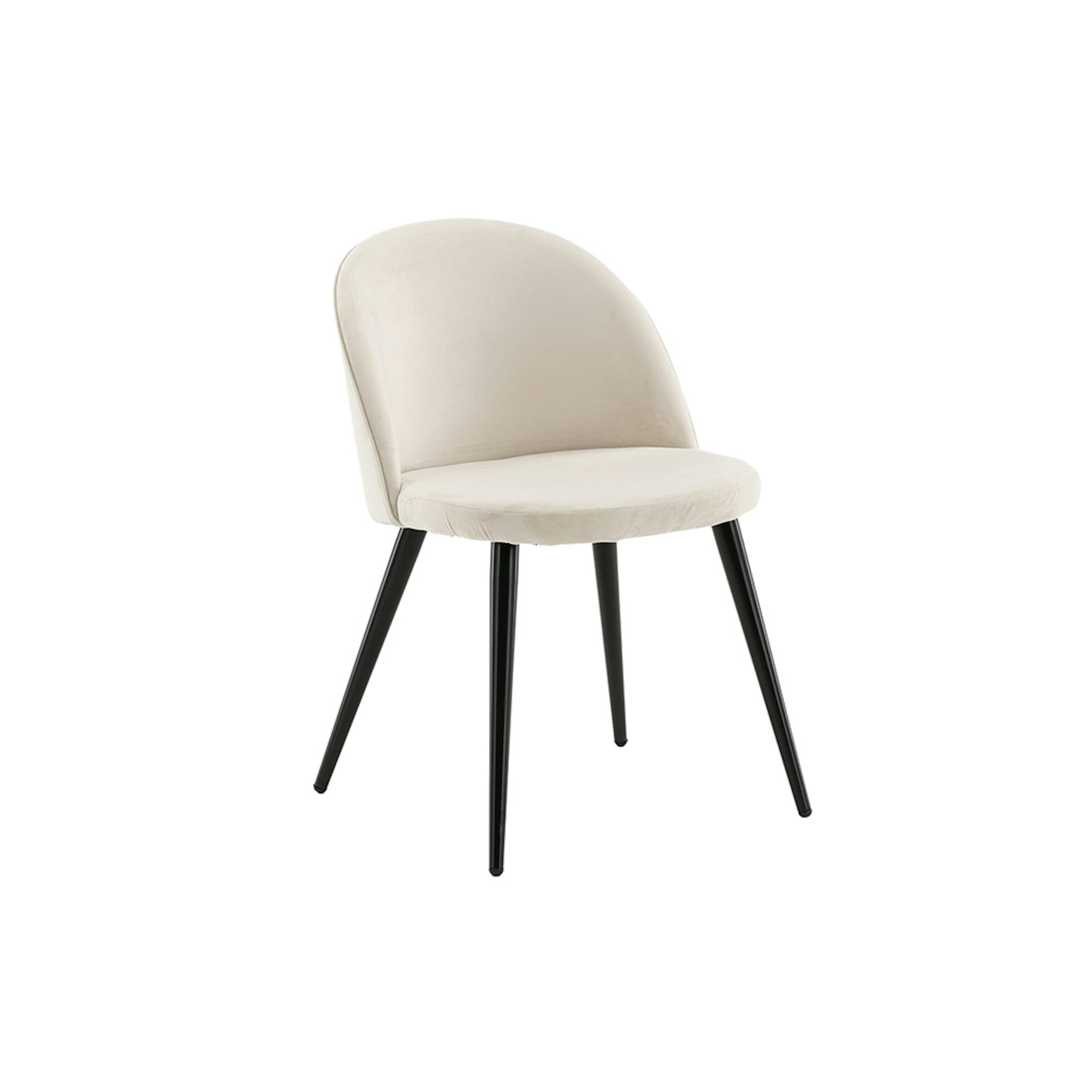 Matstol Venture Home Velvet Svart Ben