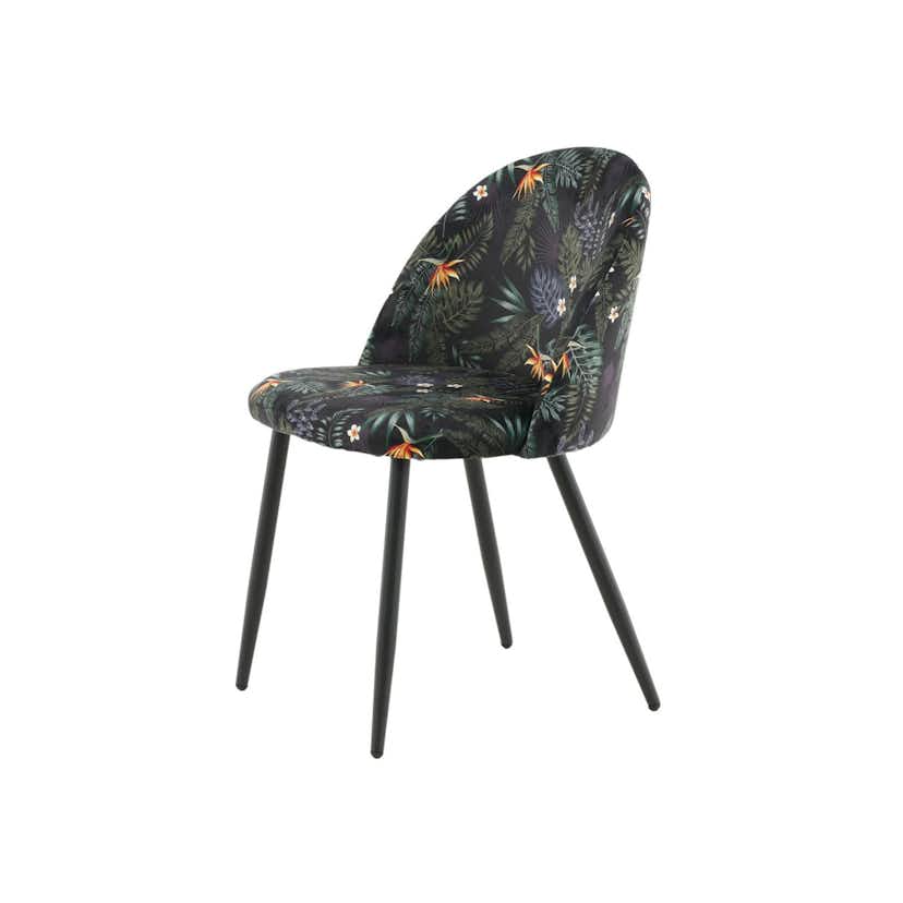 Matstol Venture Home Velvet Blommönstrad