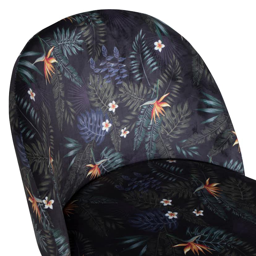 Matstol Venture Home Velvet Blommönstrad