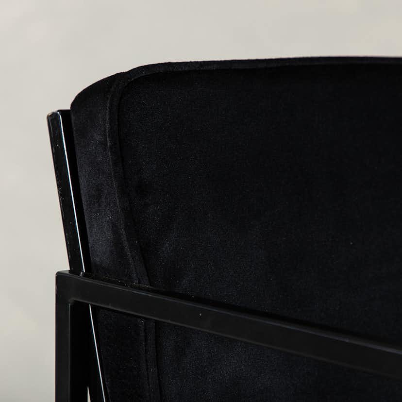 Matstol Venture Home Richmond Svart Sammetsklädd Stol 2 st