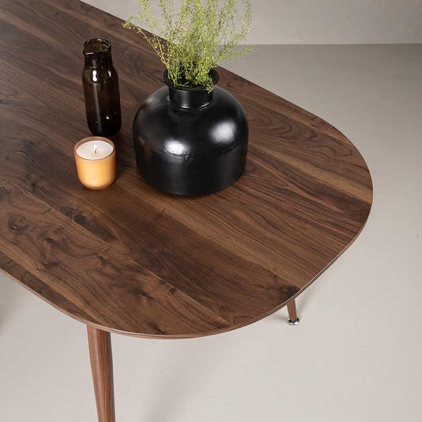 Matbord Venture Home Sanford Mörkbrunt Ovalt Bord 180 cm