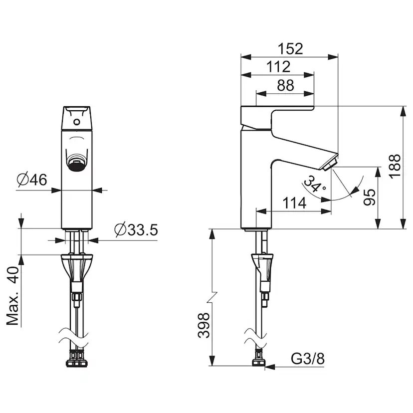 Tvättställsblandare Oras Optima 2605F