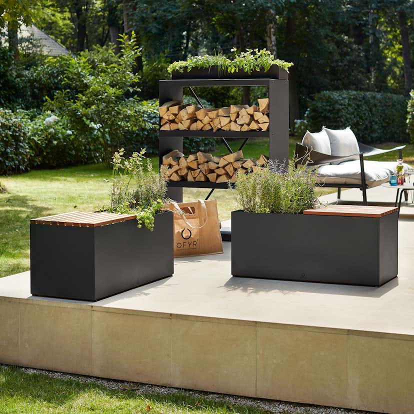 Bänk OFYR Herb Garden med Odlingsyta