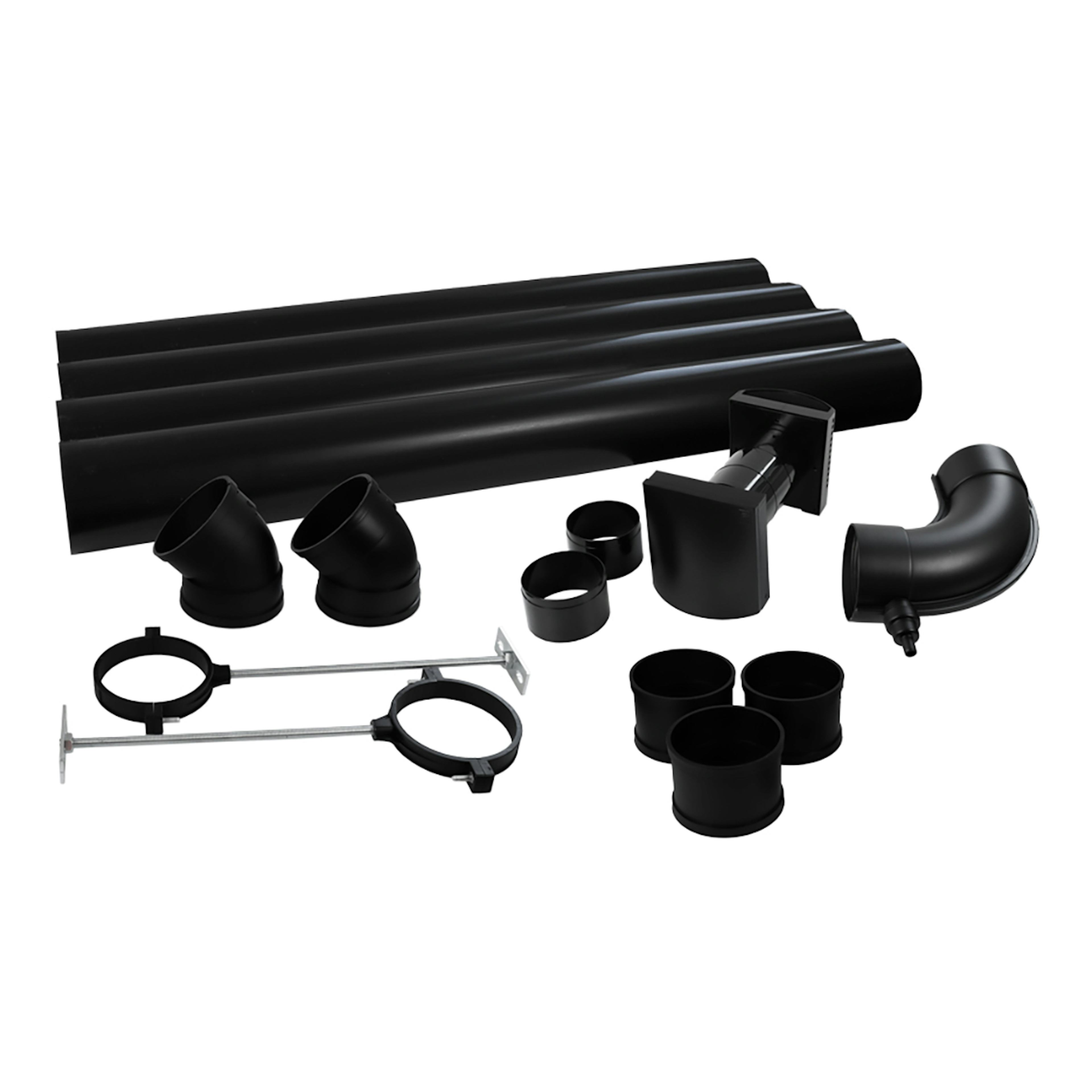 Ventilationssats Separett Nova Ø110 mm svart