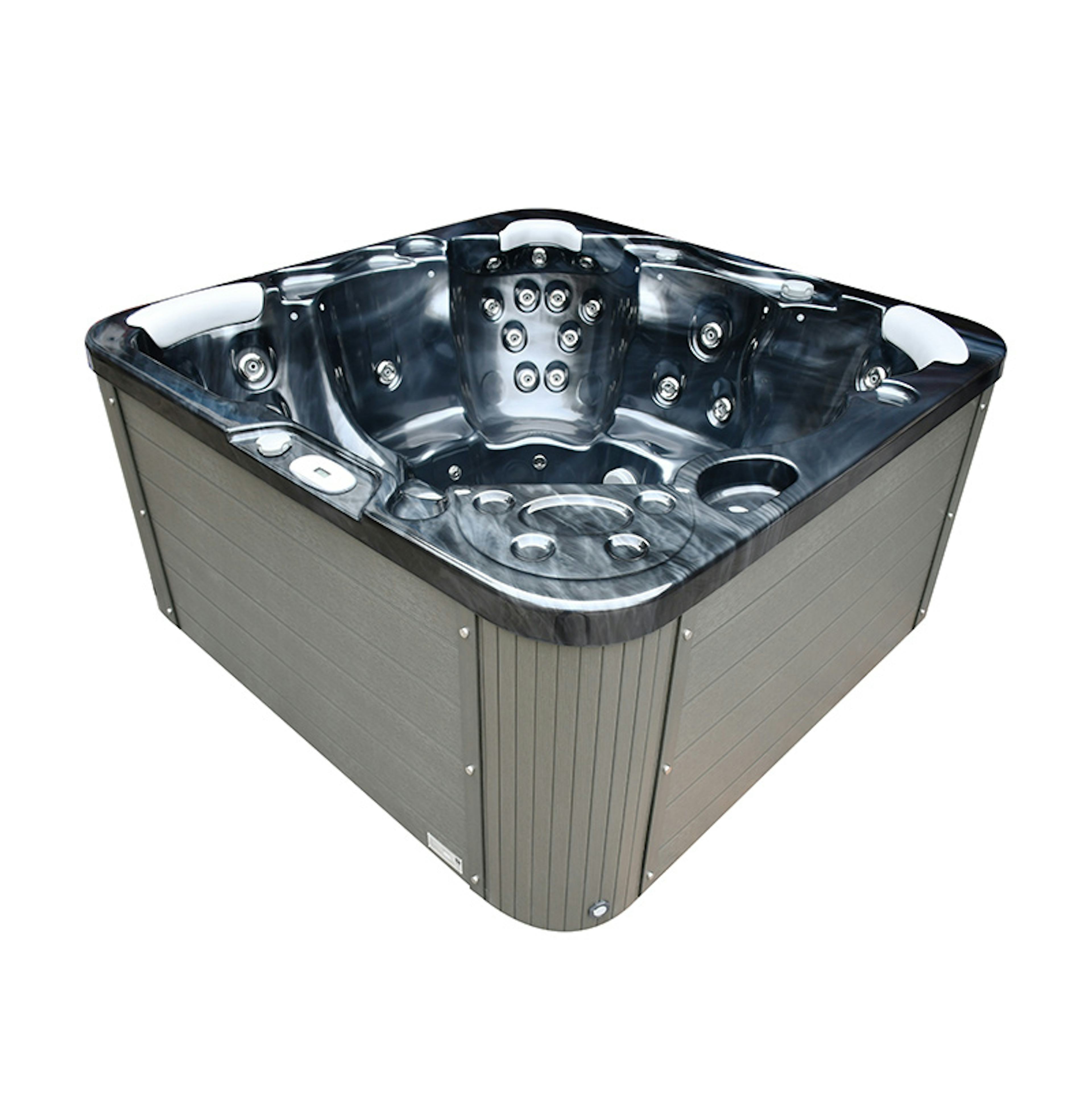 Spabad Westerbergs Sandhamn 42 Jets Svart med Lock