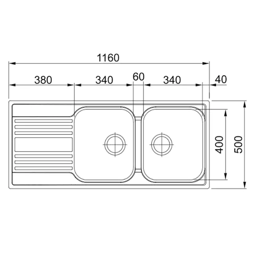 Diskho Franke Rapid RPX 621 Rostfritt Stål