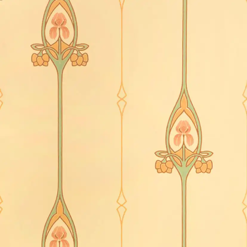 Mönstrade Tapeter Duro Gamla Grand Classic Paper med Jugendmönster