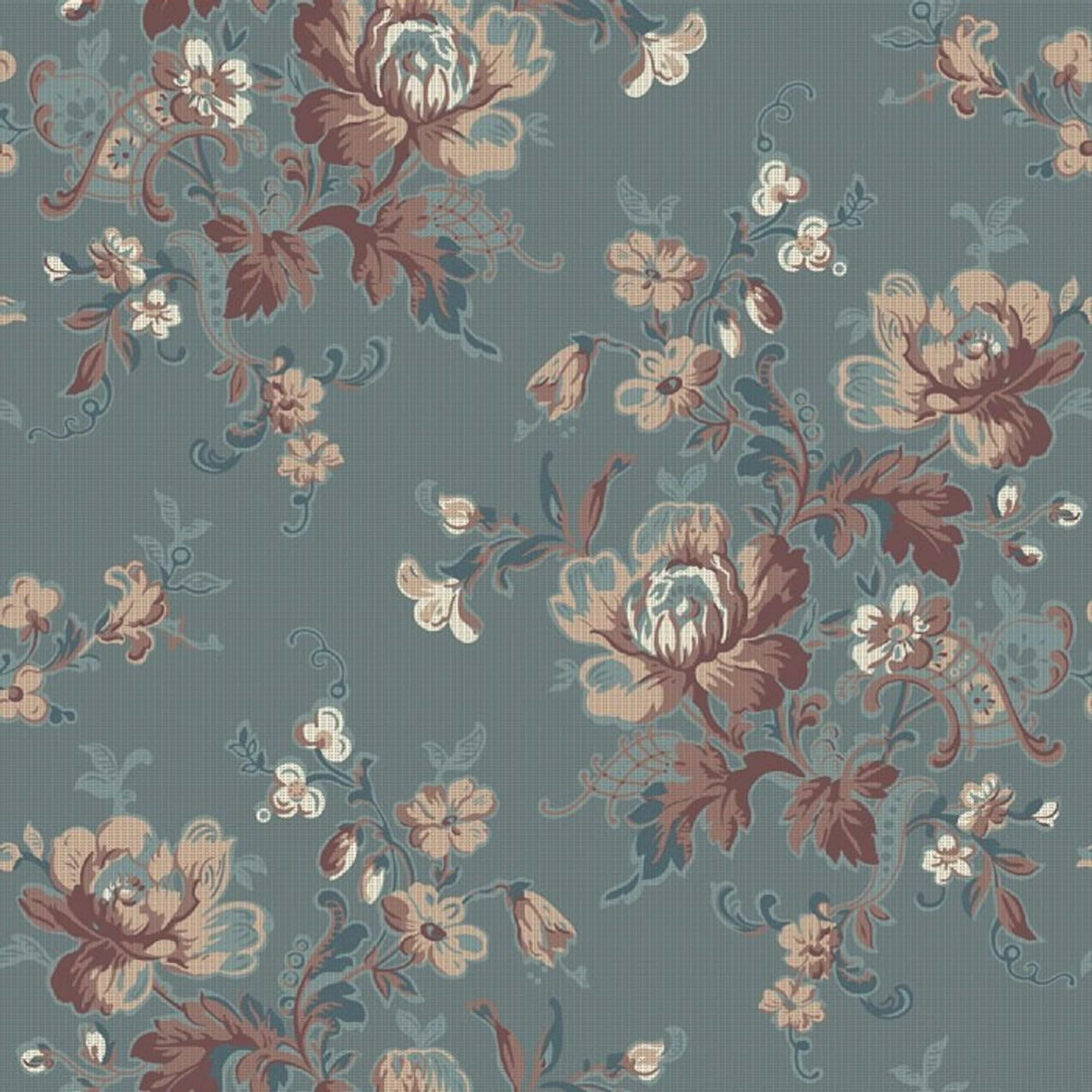 Mönstrad Tapet Duro Ingeborg Classic Gammalsvenska Papper