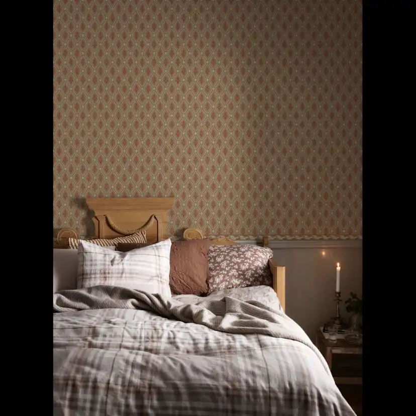 Tapet Duro August Classic Paper - Mönstrad Tapet i Gammalsvenska Papper