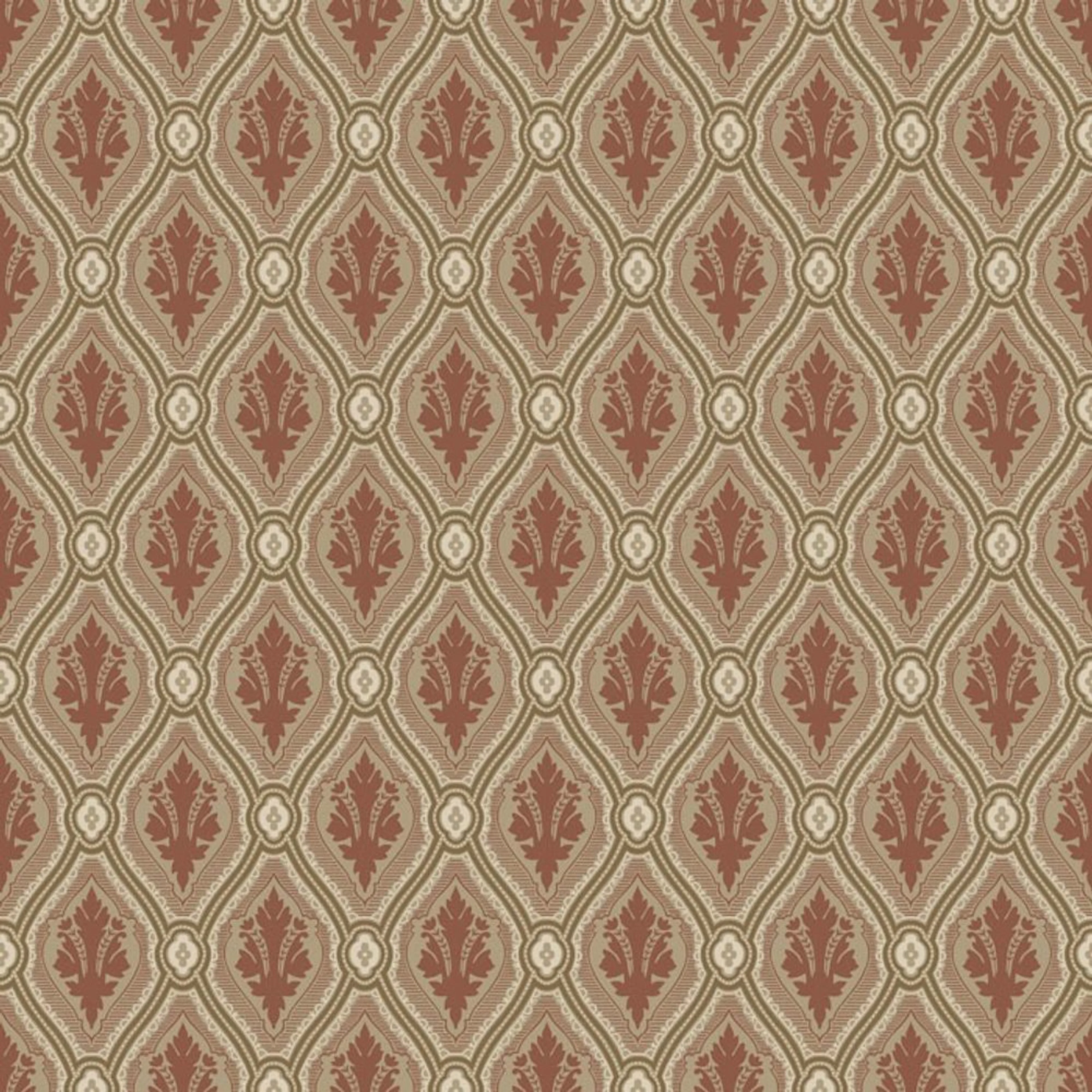 Tapet Duro August Classic Paper - Mönstrad Tapet i Gammalsvenska Papper
