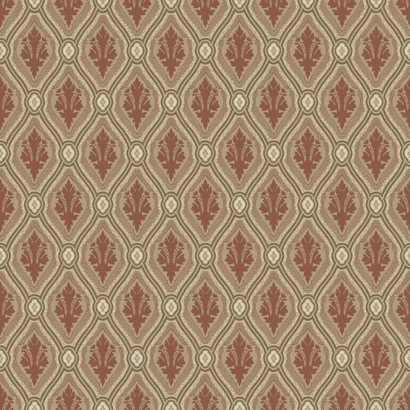 Tapet Duro August Classic Paper - Mönstrad Tapet i Gammalsvenska Papper